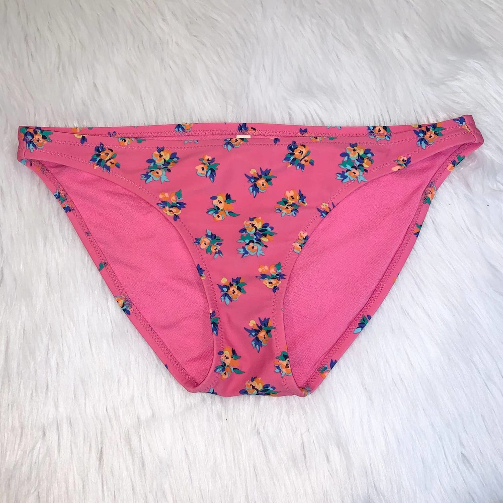American Eagle Aerie AE Floral Pink Bikini Bottoms